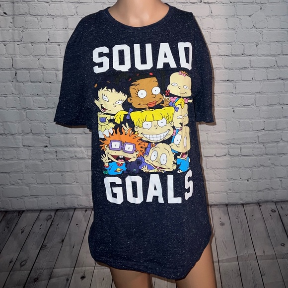 Nickelodeon Other - Nickelodeon Dark Blue Multicolor Rugrats Squad Goals Shirt size S